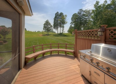 Custom Wood Patio with Grill