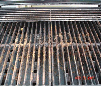 Grill Cleaning - Before